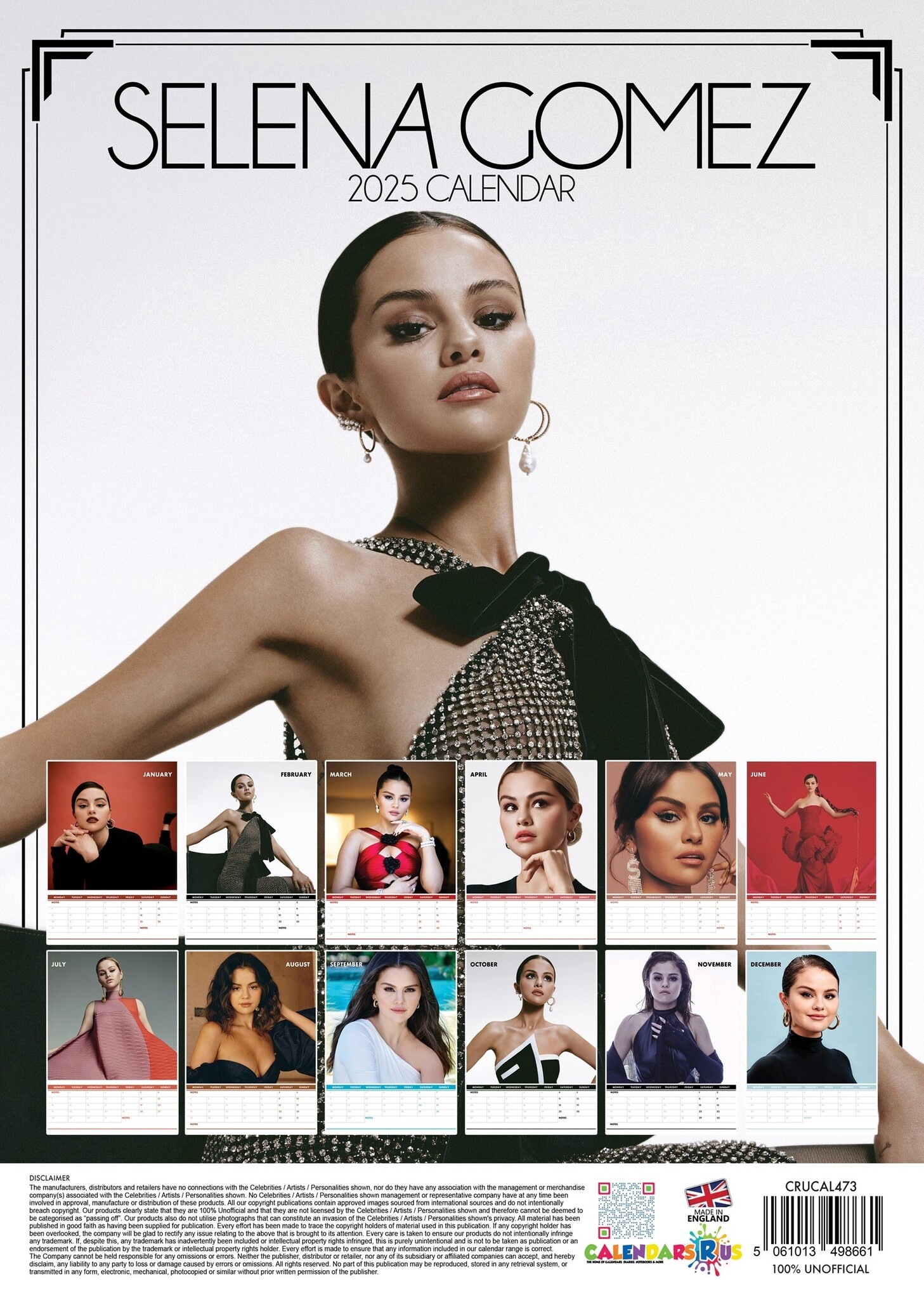 Selena Gomez Calendar 2025? Order easily and quickly Online