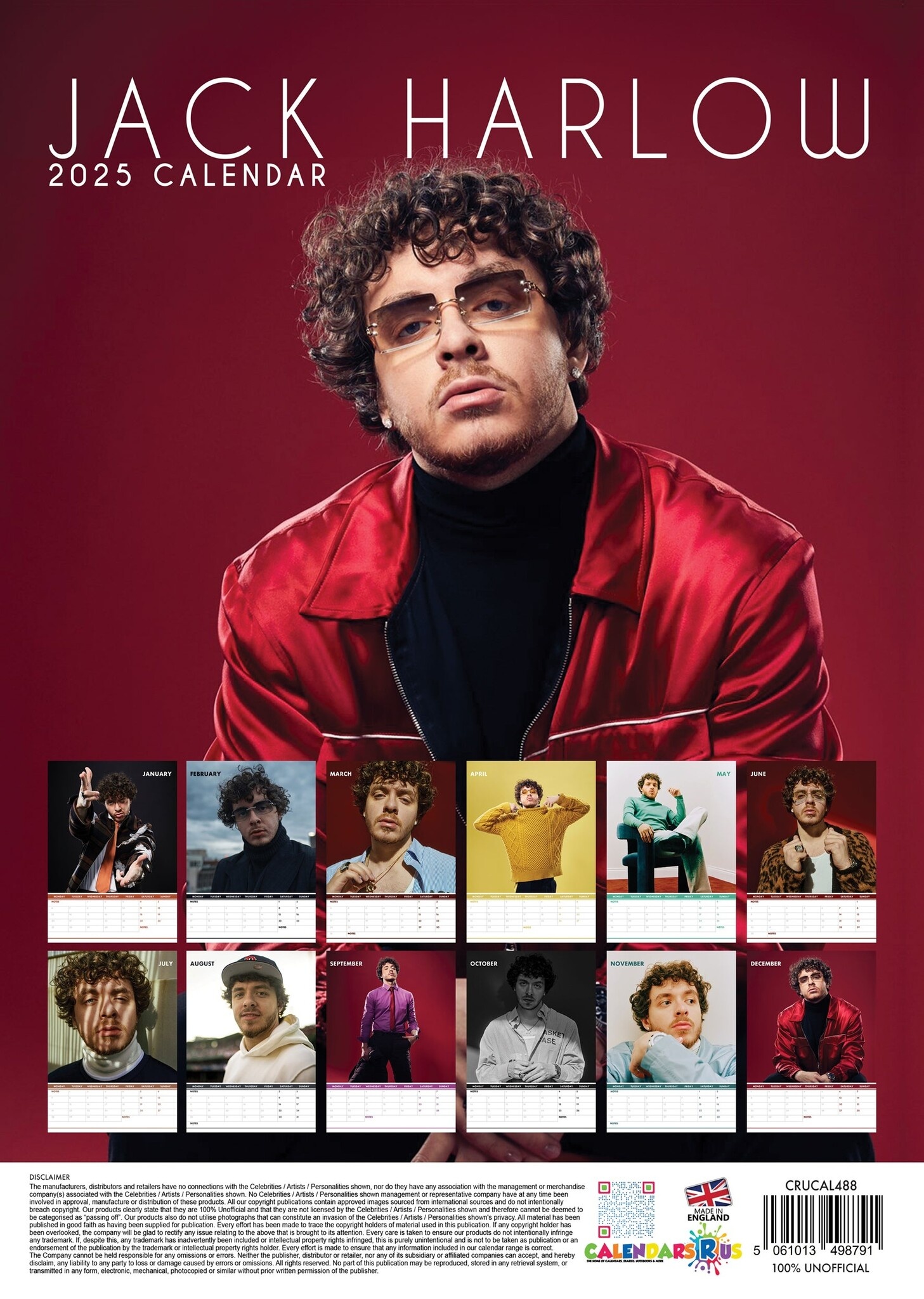 Jack Harlow Calendar 2025? Order online easily and quickly.