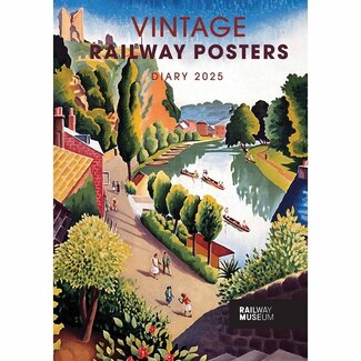 CarouselCalendars Affiches ferroviaires vintage Agenda 2025