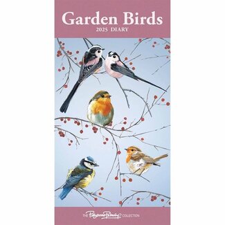 CarouselCalendars Uccelli da giardino P. Pickering Agenda tascabile 2025