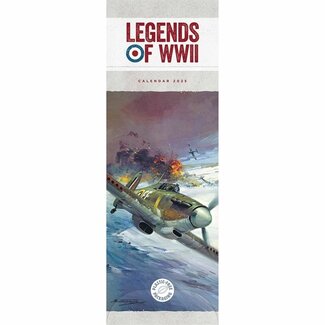 CarouselCalendars Legends of WWII Calendar 2025 Slimline