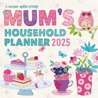 CarouselCalendars Mum's Fabric Household Familie Planner 2025