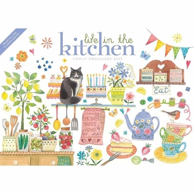 Life In The Kitchen A4 Familie Organiser 2025