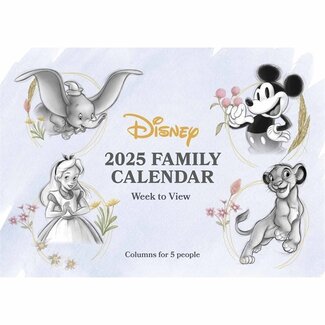 CarouselCalendars Organizador familiar Disney Heritage A4 2025