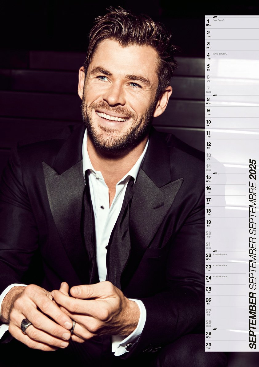 ML Publishing Chris Hemsworth Calendar 2025