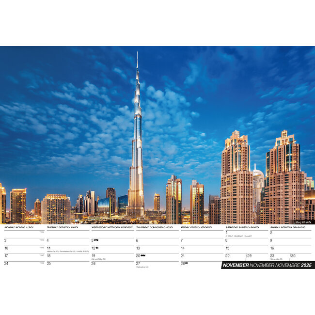 ML Publishing Dubai Calendar 2025 - Shopcalendars.com
