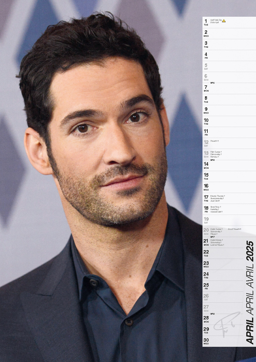 el Calendario Tom Ellis 2025? Rápido y fácil en línea