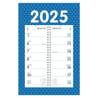 Comello Omleg Weeknotitie Kalender op schild 2025