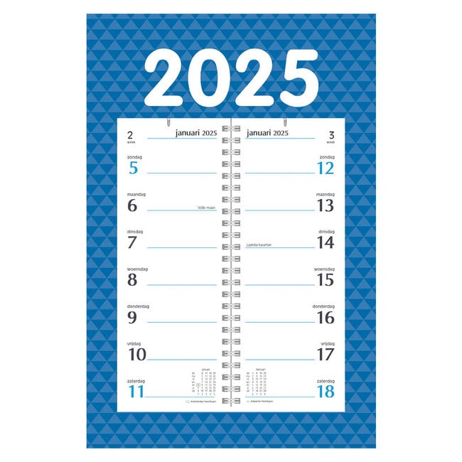 Convert Week Note Calendar on shield 2025