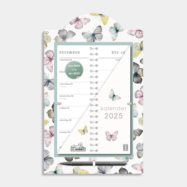 Papillons Couverture Calendrier 2025 Luxe