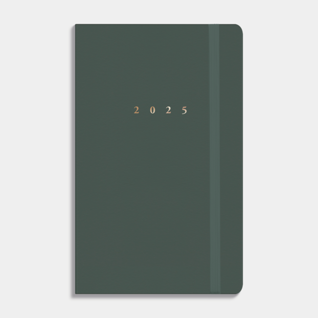 Deluxe Pocket Diary 2025 Dark Green