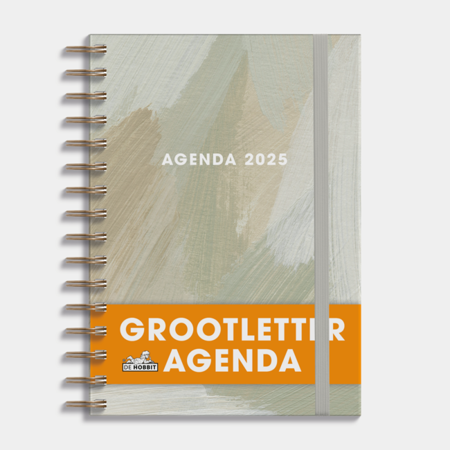 A5 Großbuchstaben-Agenda 2025 Farbe