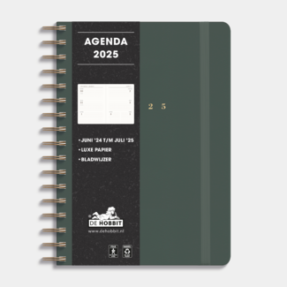 De Hobbit Agenda di lusso A5 2025 verde scuro