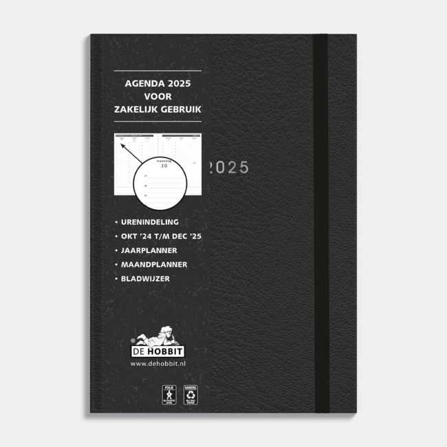 A5 Business Diary 2025 Black