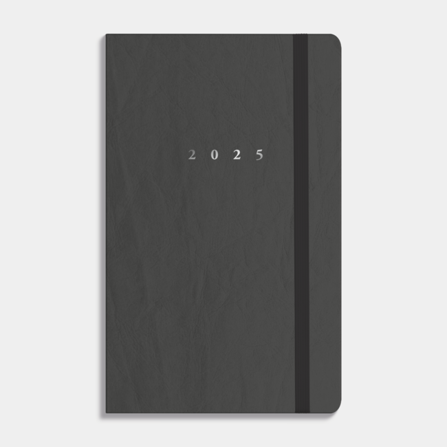 Agenda de bolsillo Deluxe 2025 Negro