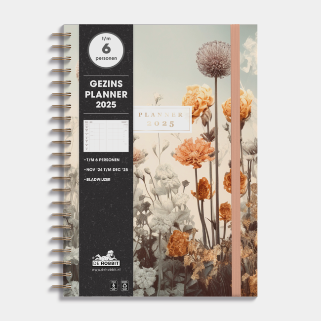 Agenda familial A4 2025 Fleurs des champs