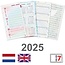 Personal Organiser Pocket Agenda Inset week NL 2025 Flowers