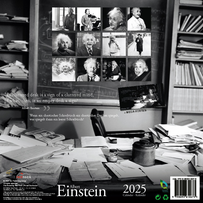 ML Publishing Einstein Calendar 2025 Shopcalendars Com Einstein Calendar 2025