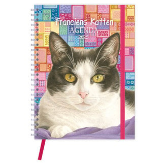 Comello Agenda de bureau des chats de Francien 2025 Stitch