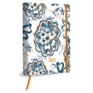 Comello Weekagenda Smal Layered Flowers 2025