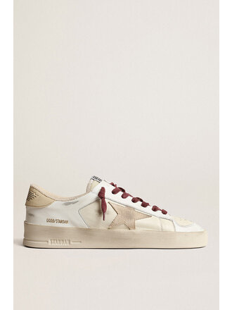 golden goose stardan con collarino white beige