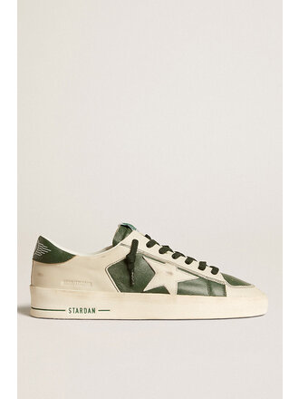 golden goose stardan green/dirty white