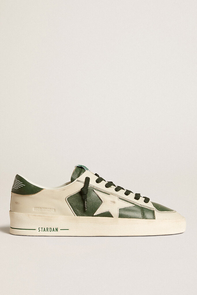 golden goose stardan green/dirty white