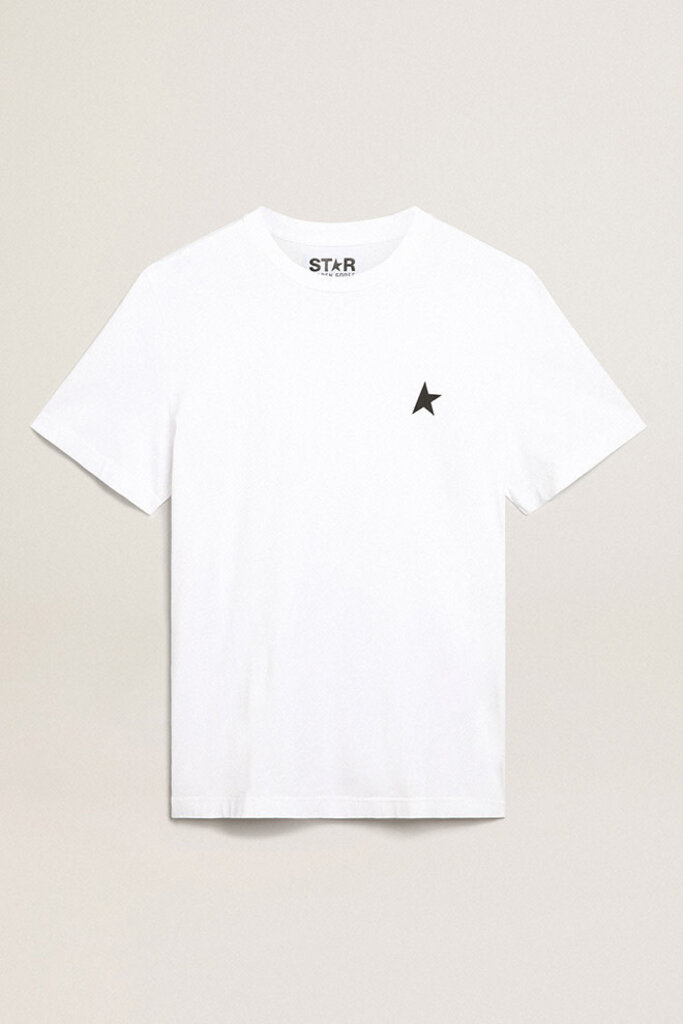golden goose t-shirt regular small star optic white/black