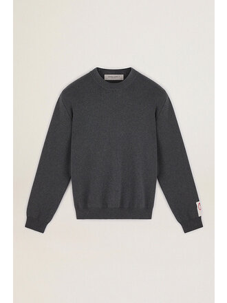 golden goose sweater davis basic dark grey melange