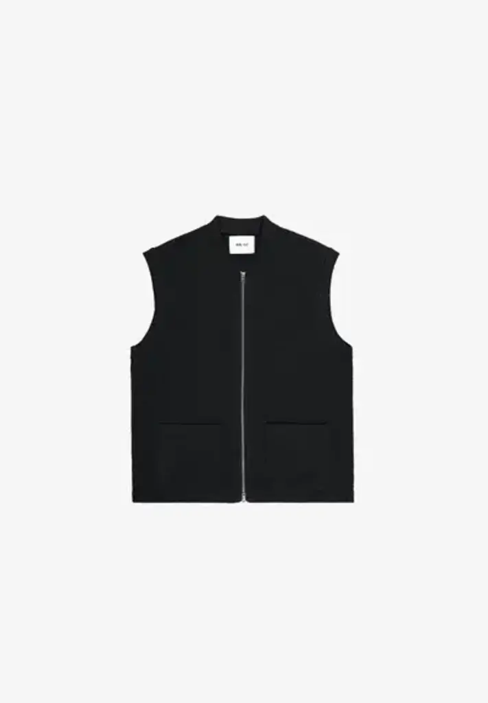 nn07 boiled zip vest 6398 black