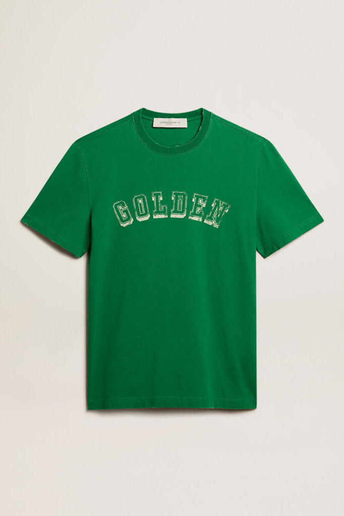 golden goose T-shirt regular green jacket