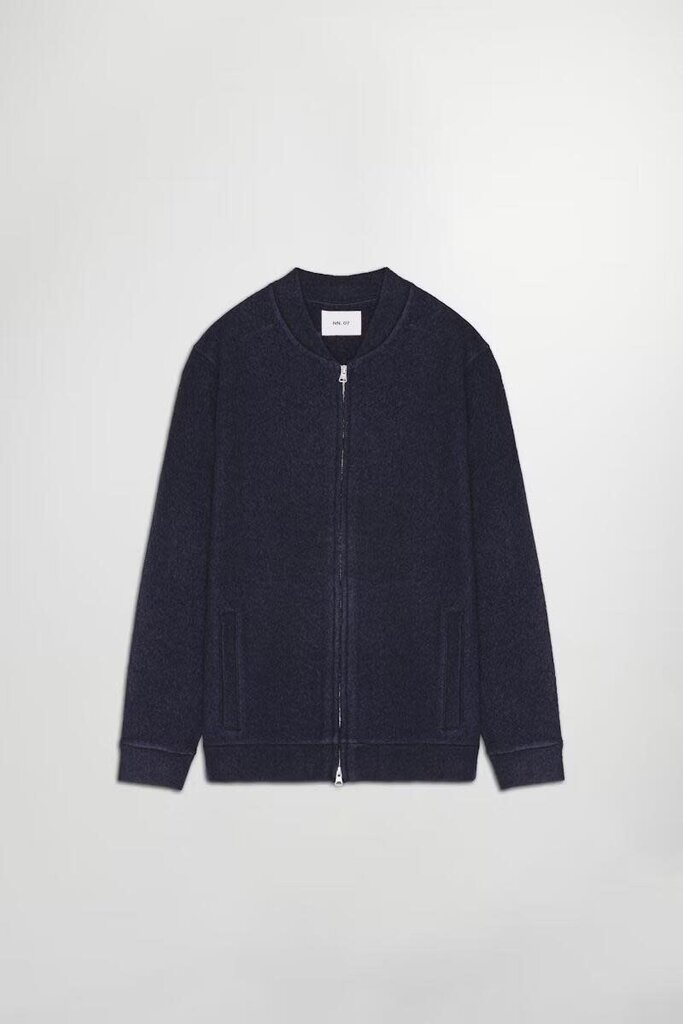 nn07 Bomber Boiled Wool Navy