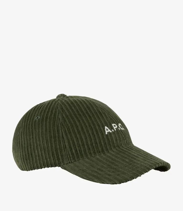 A.P.C. Casquette Charlie Velour Forest