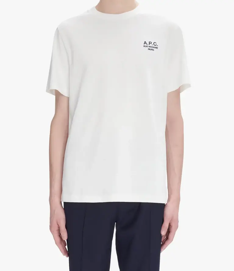 A.P.C. T-shirt regular Rue Madame Off white