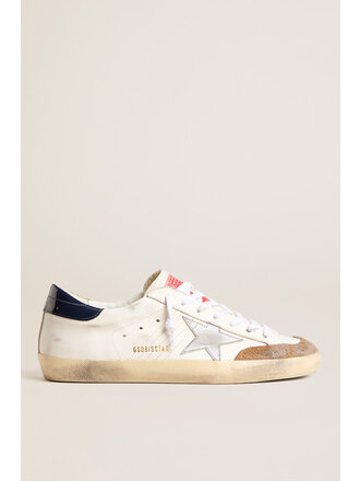 golden goose SUPER STAR PENSTAR CLASSIC WHITE COGNAC BLUE