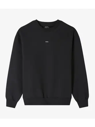 A.P.C. Sweat Boxy Micro Logo Black White