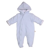 Onesie velours (lichtblauw) - Baby Gi