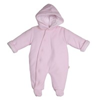 Onesie velours (Lichtroze) - Baby Gi