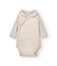 Body/Romper zijsluiting ronde kraag (sand) - Babidu