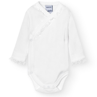 Body/romper zijsluiting kant (wit) - Babidu