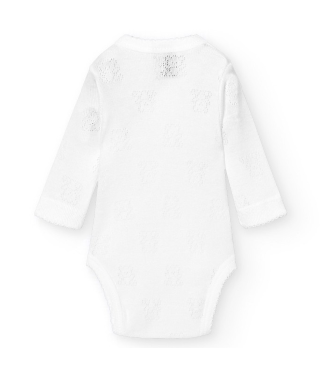Body/romper zijsluiting beertjes lange mouw - Babidu