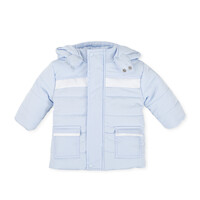 Winterjas lichtblauw/wit - Tutto Piccolo