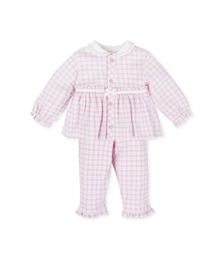 Tutto Piccolo: Babykleding & Kinderkleding Pyjama ruit (lichtroze) - Tutto Piccolo