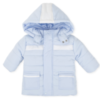 Winterjas lichtblauw/wit - Tutto Piccolo