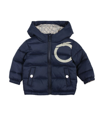 Trussardi : Kinderkleding Winterjas met capuchon (donkerblauw) - Trussardi