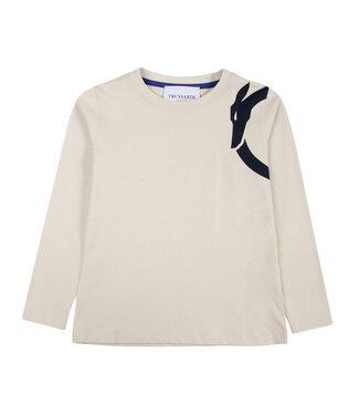 Trussardi : Kinderkleding T-shirt merk logo - Trussardi