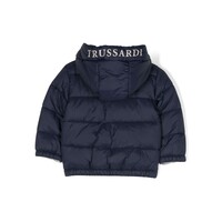 Winterjas met capuchon (donkerblauw) - Trussardi