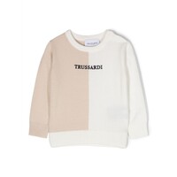 Sweater twee kleuren merk logo - Trussardi
