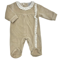 Babypakje broderie details (sand) - Babidu
