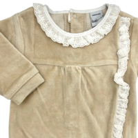Babypakje broderie details (sand) - Babidu